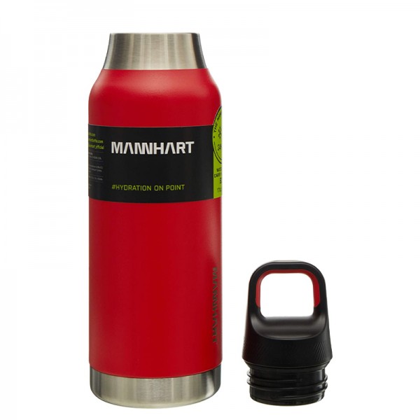 Mannhart by Spigen B213 Çift Katmanlı Travel Mug Paslanmaz Çelik Termos 500 ml Kırmızı 3